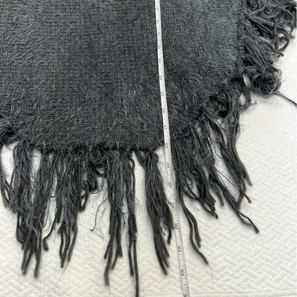 NWT Papa Grey Fringe Long Sleeve Sweater Size XS - Picture 9 of 12